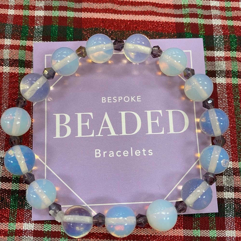 Custom made opalite stretch bracelet